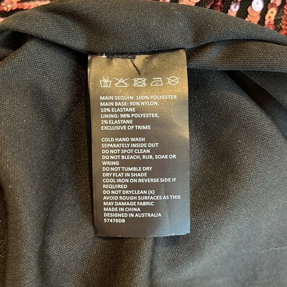 BARDOT Stripe Sequin Bellissa Dress in Multi Pink S NWOT Holiday Cocktail Semi - Picture 7 of 8